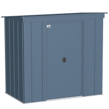 Arrow Classic Steel Storage Shed, 6 ft. x 4 ft., Blue Grey