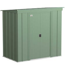 Arrow Classic Steel Storage Shed, 6 ft. x 4 ft., Sage Green