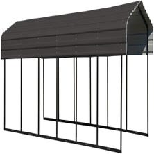 Arrow Carport, 10 ft. x 29 ft. x 7 ft. Charcoal