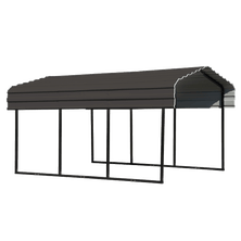 Arrow Carport, 10 ft. x 15 ft. x 7 ft. Charcoal