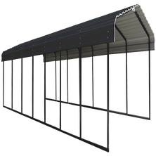 Arrow Carport, 12 ft. x 33 ft. x 7 ft. Charcoal