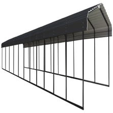 Arrow Carport, 10 ft. x 51 ft. x 7 ft. Charcoal