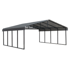 Arrow Carport, 20 ft. x 20 ft. x 7 ft. Charcoal