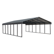 Arrow Carport, 20 ft. x 29 ft. x 7 ft. Charcoal