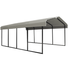 Arrow Carport, 12 ft. x 20 ft. x 7 ft.  Vinyl Stoney Grey