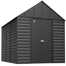 Arrow Select Steel Storage Shed, 12x17, Charcoal