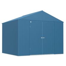 Arrow Elite Steel Storage Shed, 14x12, Blue Grey