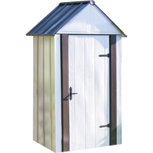 Designer&trade; Series Metro Steel Storage Shed