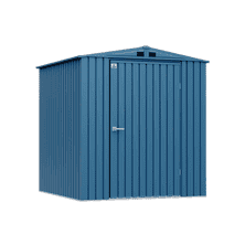 Arrow Elite Steel Storage Shed, 6x6, Blue Grey