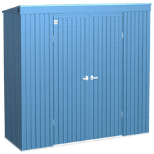 Arrow Elite Steel Storage Shed, 10x4, Blue Grey