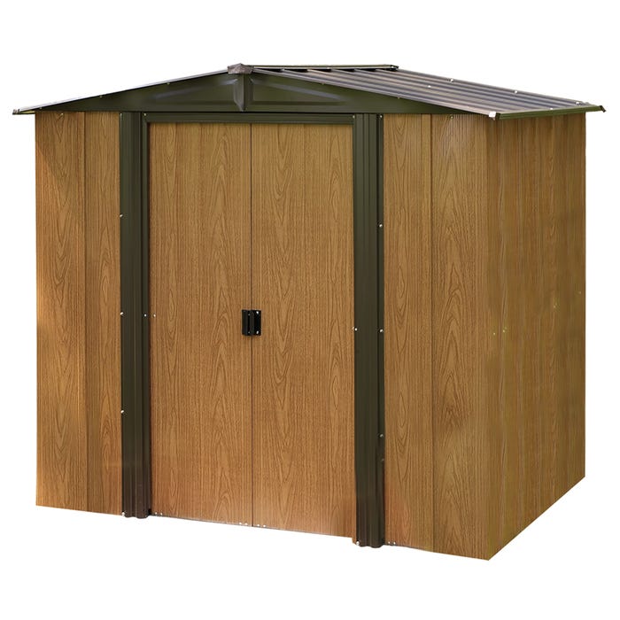 Arrow Woodridge 6 x 5 ft Coffee/Woodgrain Shed 10 Arrow Woodridge 6 x 5 ft Coffee/Woodgrain Shed 10