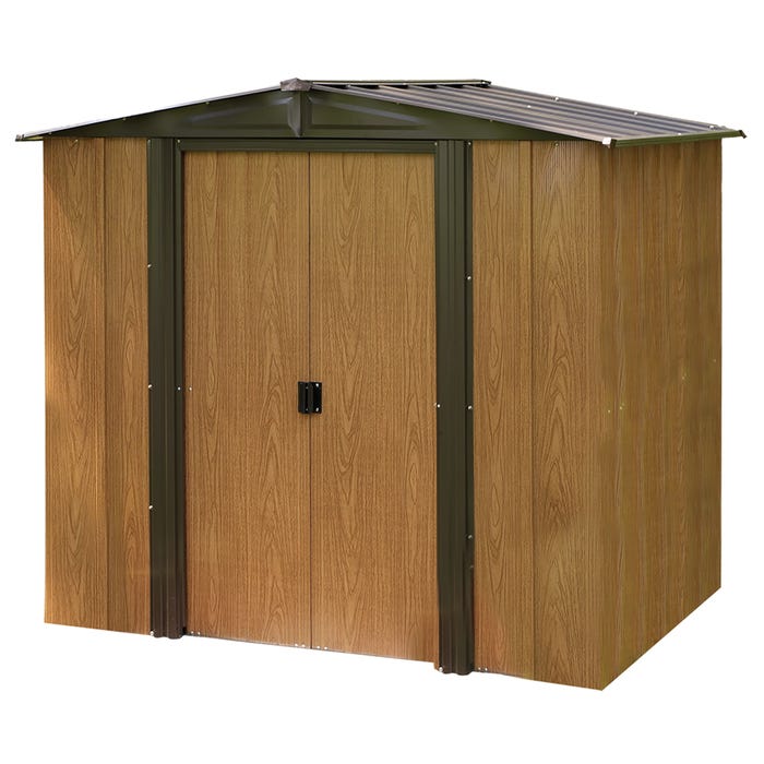 Arrow Woodridge 6 x 5 ft Coffee/Woodgrain Shed 10