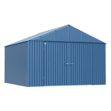 Arrow Elite Steel Storage Shed, 12x12, Blue Grey