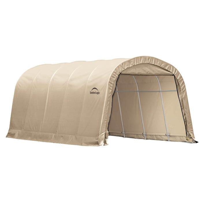 ShelterLogic 20 x 12 x 9 ft Sandstone Garage Round 1 ShelterLogic 20 x 12 x 9 ft Sandstone Garage Round 1