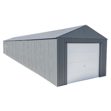 Everest Steel Garage, Wind and Snow Rated Storage Building Kit, 12 ft. x 45 ft. Charcoal