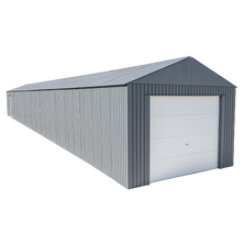 Everest Steel Garage, Wind and Snow Rated Storage Building Kit, 12 ft. x 50 ft. Charcoal