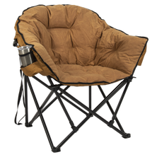 Camp&Go Jumbo Padded Club Camp Chair, Waxed Canvas