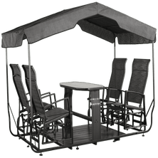 Sojag Charcoal Houston 4-Seater Glider Swing