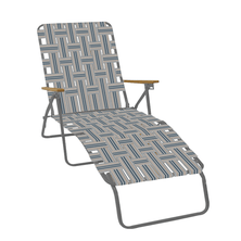 Steel web chaise lounger