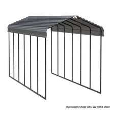 Arrow Carport 12x29x09 Charcoal BKP