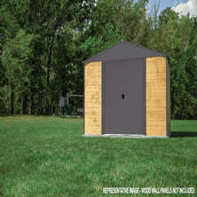 Ironwood Steel Hybrid Shed Kit 8 X 2 Ft. Galvanized Anthracite