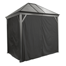 Sojag Black Curtains for Monaco/Messina/Mykonos/Moreno Gazebo, 10 ft. x 14 ft., Polyester, Outdoor Shades