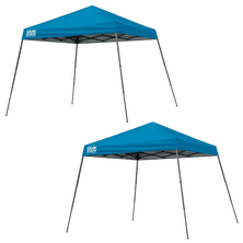 Quik Shade Expedition Blue and Metalic Grey 10x10 ft. Slant Leg Pop-up Canopy