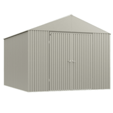 Arrow Elite Steel Storage Shed, 14x16, Cool Grey