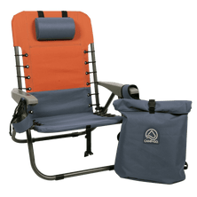Lace up removable backpack chair