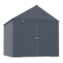 Arrow Elite Steel Storage Shed, 12x12, Anthracite