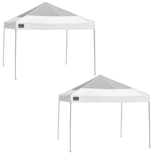 Quik Shade Weekender 100 Blue and Silver 10x10 ft. Straight Leg Pop-up Canopy - Pack of 2