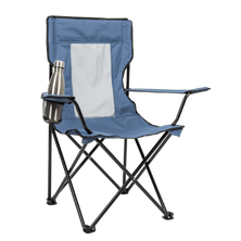 Mesh back quad camping chair