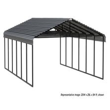 Arrow Carport 20x29x09 Charcoal BKP