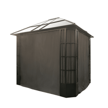 Sojag Grey Curtains for Savino Gazebo, 12 ft. x 14 ft., Polyester, Outdoor Shades