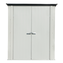 Spacemaker Patio Steel Storage Shed, 5 ft. x 3 ft. Flute Gray and Anthracite