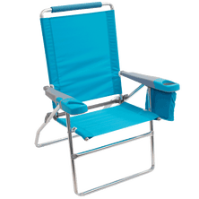 RIO Beach 17 in. Beach Chair with Deluxe Arms, Turquoise