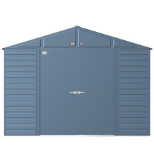 Arrow Select Steel Storage Shed, 10x8, Blue Grey