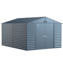 Arrow Select Steel Storage Shed, 10x14, Blue Grey