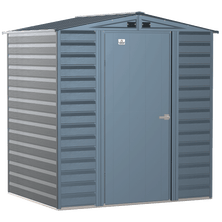 Arrow Select Steel Storage Shed, 6x5, Blue Grey