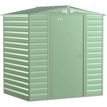 Arrow Select Steel Storage Shed, 6x5, Sage Green