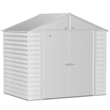 Arrow Select Steel Storage Shed, 8x6, Flute Grey