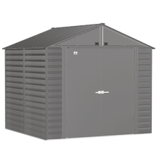 Arrow Select Steel Storage Shed, 8x8, Charcoal