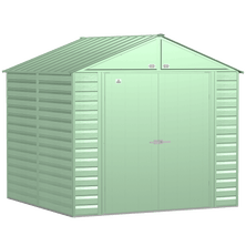 Arrow Select Steel Storage Shed, Peak, Sage Green