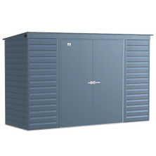 Arrow Select Steel Storage Shed, 10x4, Blue Grey