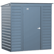 Arrow Select Steel Storage Shed, 8x8, Blue Grey
