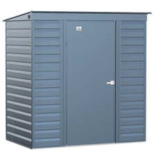 Arrow Select Steel Storage Shed, 6x4, Blue Grey