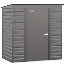 Arrow Select Steel Storage Shed, 6x4, Charcoal