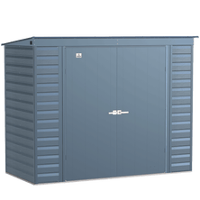 Arrow Select Steel Storage Shed, Pent, Blue Grey