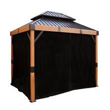 Sojag Black Curtains for Fontana Gazebo, 10 ft. x 12 ft., Spun