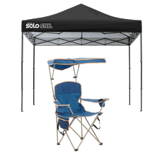 SOLO100 Straight Leg Pop-Up Canopy and MaxShade™ Chair Bundle Deal